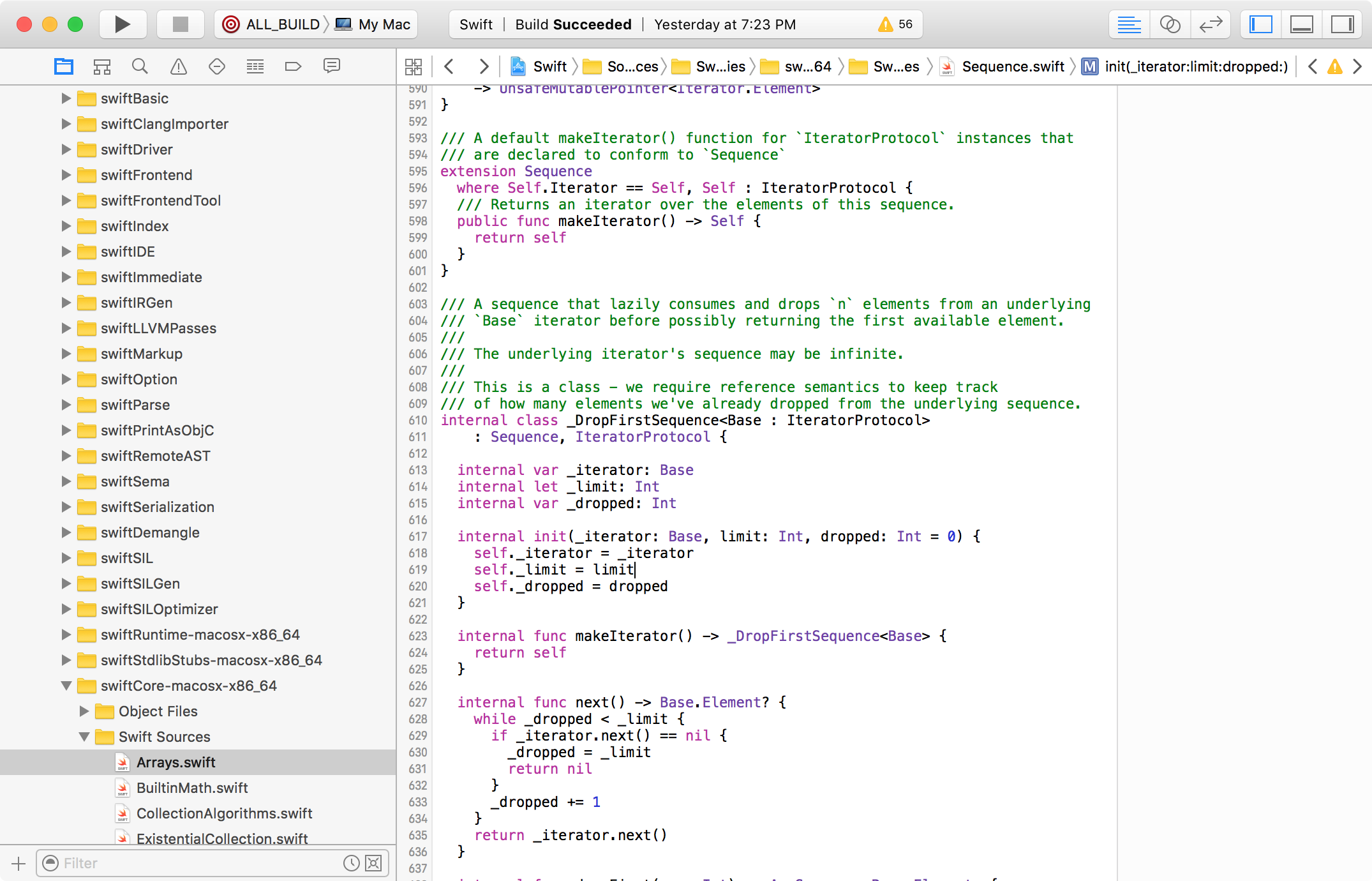 Swift running in Xcode